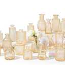 RUCKACE Bud Vases in Bulk 22 Gold Glass Small Vases Flower Vase for Centerpiece Table Wedding Decorations Home Decor Party