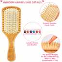 20 Set Wooden Hairbrush Painting DIY Kit, Wooden Hair Brush Bulk Wood Hairbrushes Hair Wood Hair Brush Custom Hair Hairbrush for Hand Painted Crafts Party