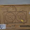 A-Premium Engine Radiator Cooling Fan Assembly Compatible with Select Mitsubishi Models - Outlander 2008-2013, L4 2.4L - with Air Conditioning, Replace# 1355A140, MR312899