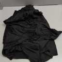 Talakeno Womens Puffed Bomber Jacket Casual Batwing Sleeve Lapel Collar Zip Shirts Oversized Pleated Streetwear Jackets (Small, Black)