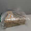 Storage Baskets,Woven Natural Water hyacinth Box with Handle,Kingwillow.(Set of 3)