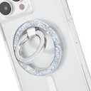 Case-Mate Magnetic Phone Ring Holder & iPhone MagSafe Stand - Removable MagSafe Phone Holder for Hand - Thin Collapsible Grip Ring for iPhone 17 Pro Max/16 Pro Max/15/14/13/12/Pixel 10 - Twinkle Disco