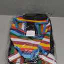 Pawaboo Pet Carrier Backpack, Adjustable Pet Front Cat Dog Carrier Backpack Travel Bag, Legs Out, Easy-Fit for Traveling Hiking Camping for Small Medium Dogs Cats Puppies, Medium, Colorful Strips