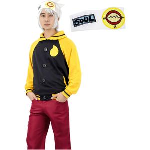 DAZCOS US Size Men's Cosplay Costume Baseball Jacket Outfit with Headband (Large)