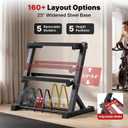 YOLEO 3-Tier Adjustable Dumbbell Rack Weight Storage Stand