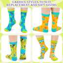 Croknit 12 Pairs Car Dog Boo Socks for Women Girls Crew Novelty Socks Mysterious Party Car Halloween Christmas Women Gift