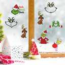 3Pack 5 Inch Christmas Face Stickers for Crafts Large Vinyl Faces Eyes Pitcher Transparent Decals for Ornaments Glass Drinking Cups Wood Decorations Balls Party Supplies (hoho12)