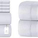 White Classic Hotel Collection Set Of 2 Bath Towel 100% Cotton 35x70Inc White