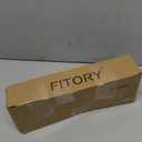 FITORY Women's Flat Sandals Square Open Toe Thong with Cute Knot for Summer Size 6-11 (9, White)