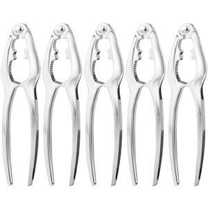 Bougraite Crab Crackers and Tools, 5 Pcs Crab Crackers, Lobster Crackers and Tools, Seafood Tools Set, Walnut Nut Cracker Set, Home Restaurant Kitchen Tools