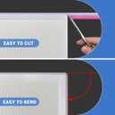 Door Protectors, 3/4" Silicone Cabinet Edge Guard, Protect Kitchen & Drawer Fronts, Prevent Wear, Chipping, Discoloration, Edge Protectors for Drawers, Desks, Countertops and Shelves, Clear, 10Ft