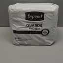 Depend Guards Incontinence Pads for Men, Maximum Absorbency, 52 Count, Packaging May Vary (One Size)