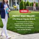 THERMOS FUNTAINER Insulated Food Jar, 10 Ounce, Kid Friendly Food Jar with Foldable Spoon, Pink