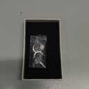 Moon and Star Dangle Earrings for Women Chain Tassel with Cubic Zirconia Drop Celestial Jewelry for Wedding Gift (Silver)