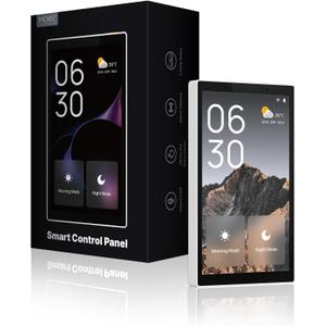 MOES Smart Home Touchscreen Control(1-Switch Panel), In-wall Smart Panel with Alexa Built-in, Compatible with Smart Life devices, Manage and Control Home Devices and Scenes with Touch and Voice