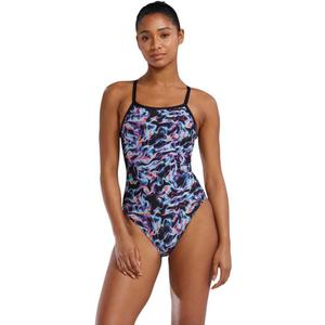 TYR Women's Durafast Elite Diamondfit Swimsuit (26, Multi/Energia)