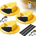 Mouse Trap Bucket Flip Lid, 5 Gallon Bucket Mouse Trap, Auto Reset & Slide Mouse Bucket Trap, Reusable Humane Mice Rat Bucket Traps for Indoor Outdoor 3 Pack