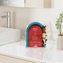 Funny Farmhouse Bathroom Decor - Funny Farm Animals Bathroom Sign for Restroom Shelves Toilet Tank Decor - Make It Quick Sign