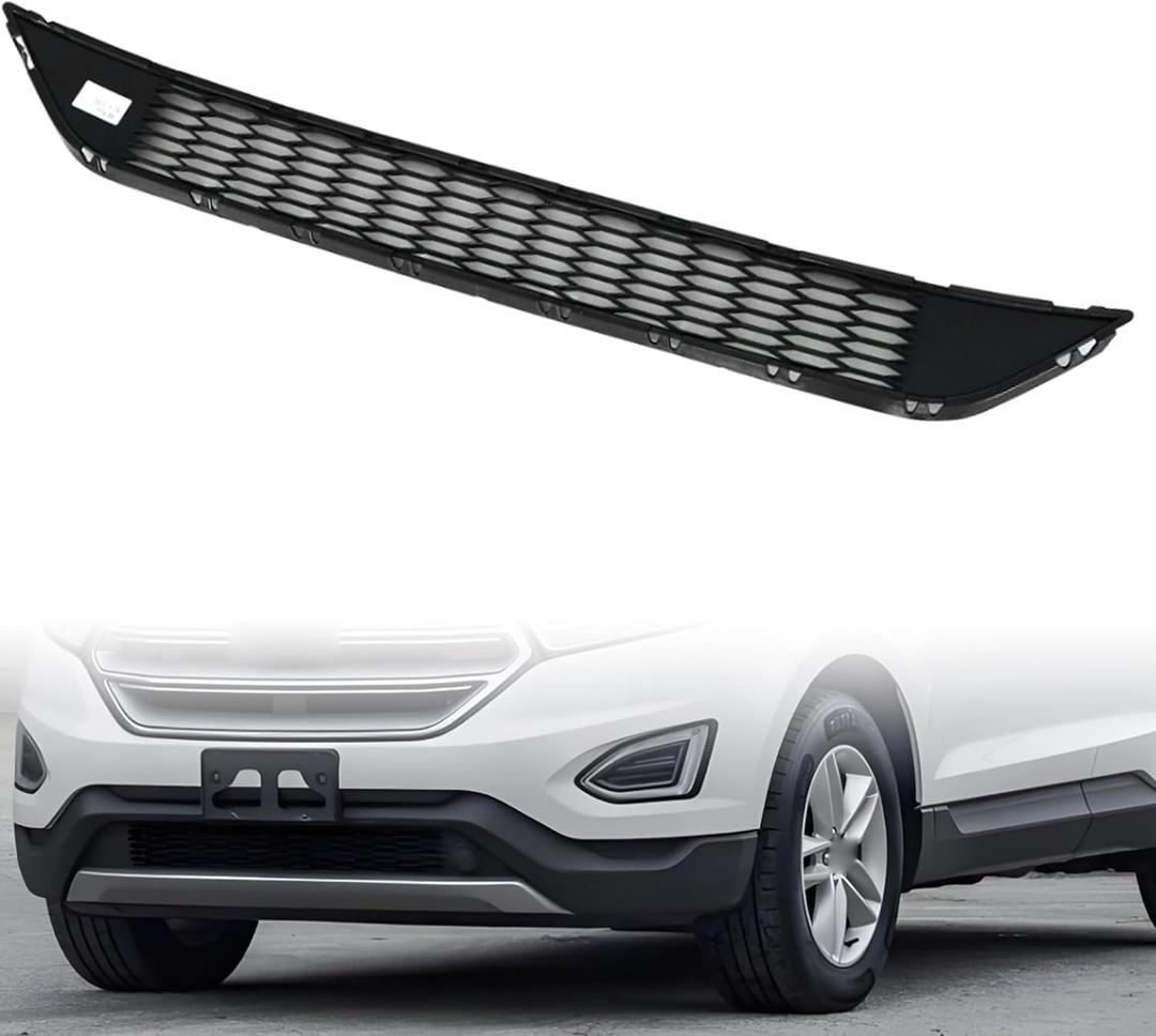 GXARTS Black Lower Front Bumper Grille FT4Z-17K945-AA ompatible with Ford Edge SEL Titanium 2015-2018