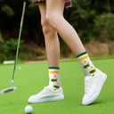 NUMJAW Tournament Masters Golf Towels for Golf Bag + Masters Golf Socks for Men Women,Golf Gifts for Golfers Golf Accessories