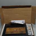 WESTREE Triple Dual Monitor Stand Riser, Extra Long Monitor Stand for 1~2~3 Monitors, Monitor Stand with Length and Angle Adjustable, 3 Shelf Desktop Storage Riser for Monitor Computer Screen Laptop (brown)