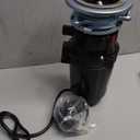 Waste Maid 10-US-WM-058-3B Garbage Disposal Anti-Jam Stainless Steel Food Waste Grinding System, 1/2 HP Economy, Black
