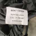 Trailerable Boat Cover- 17'-19' Heavy Duty Waterproof Tarp Covers with Storage Bag, Fits V-Hull, Fish&Ski, Pro-Style, Fishing, Runabout, Bass Boats, up to 17ft-19ft Long X 96" Wide
