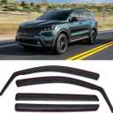 DORENA in-Channel Rain Guards Fit for Kia Sorento 2021-2026 Window Visor Vent Deflector 4pcs