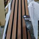 Art3d 4-Piece Wood Slat Acoustic Panels for Stylish Decor and Noise Reduction, 3D Textured Panel for Ceiling and Wall, Walnut (4Pcs - 94.5 * 7.9 inch)