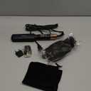 Mini Waver Hair Tool Crimper for Women Short Hair 0.4 inch Travel Double Barrel Small S Waver Ceramic Curling Iron (110-240V) Dual Voltage with 5 Temps, Anti-scalding (Black with EU/UK Plug Adapter)