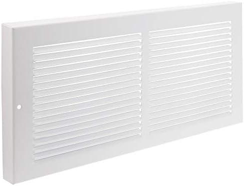 Imperial RG0033 Louvered Steel Painted Baseboard Return Air Grille, 14 x 6-Inch, White, Pack of 1
