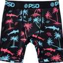 PSD Underwear Boys Boxer Briefs - Animal Print, Comfortable Active Underwear for Boys, Packs & Singles (Medium, Palm Shark)