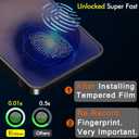 Ferilinso [Auto Dust Install] 3 Pack Screen Protector for Samsung Galaxy S26 Ultra, Military Grade Shatterproof, with 3Pack Tempered Glass Camera Lens Protector, Phone Case Friendly Accessories