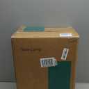 BOBOMOMO 27.25" Modern Table Lamp Set of 2, Gray Resin Lamp with Natural Stone Look, Lamps for Living Room with Linen Shades, Nightstand Lamp for Bedroom, Living Room, Entryway