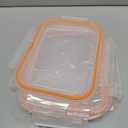 IMUSA Glass Food Storage Containers with Lids, 10 Piece Set Borosilicate Glass Meal Prep Containers Oven Microwave Freezer Safe Airtight and Leakproof