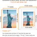 SESEAT 16x20 Picture Frame Brown, Display Pictures 11x14 with Mat or 16x20 without Mat, Photo Frames Wall Gallery, 1 Pack