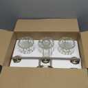 Crystal Bathroom Light Fixtures, Bathroom Lighting Fixtures Over Mirror, Modern 3-Light Brushed Nickel Vanity Lights for Mirror, Restroom, Kitchen(Ceramic E26 Socket,Bulbs Not Include)