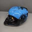 SPARK Dirt Bike Helmets Kids Motorcycle Helmet Youth ATV Motocross Full Face Men Women Off-Road Mountain Bike Helmet Adult with(Gloves Goggles Mask) DOT Approved 4Pcs Set (Small, Blue)