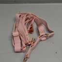 Soft Leather No Pull Dog Harness - Adjustable Step in Dog Harness with Rose Gold Heavy Duty Metal Buckle, Freedom Nylon Dog Halter Vests for Small Medium Large Dogs Easy Walking Training (Pink,L) 