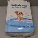 Peteast Large Dog Splash Pad - Anti-Slip Pool with Thickened Sprinkler - Blue, 86in
