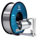 Geeetech Silk PLA Filament 1.75mm for 3D Printer, Metal-Like Shiny 3D Filament 1kg (2.2lbs) 1 Spool, Dimensional Accuracy +/- 0.02 mm, Metallic Silver Silk Filament