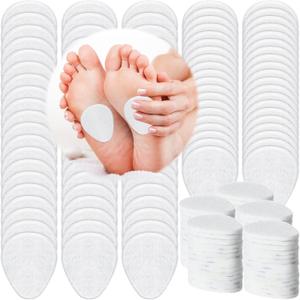100 Packs Metatarsal Foot Pads Ball of Foot Cushions Forefoot Pads for Women Men Metatarsal Support for Forefoot Sole and Support, 0.2 Inch Thick, White