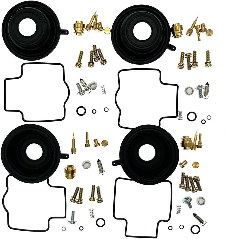 4-Pack Carburetor Rebuild Kits Carb Repair Kit Replacement for Yamaha YZF600R YZF 600R 97-07