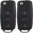 SCITOO Key Fob Keyless Entry 2005 for Volkswagen for Beetle 1.8L, 2005 for Volkswagen for Golf 1.8L, 2005 for Volkswagen for Jetta 1.8L HLO1J0959753AM HLO1J0959753DC (2 PCS) 4 buttons 315Mhz