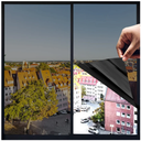 One Way Privacy Window Film,Premium PET Material,Daytime Reflective Heat Control Anti UV Door Sticker,Window Tint for Home Office Living Room,Cosmic Black,31.5 Inch x 16.4 Feet Set of 3