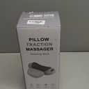 3-in-1 Neck Massager Pillow,Ergonomic Neck Massager with Heating,Traction & Vibration,Hump Corrector for Shoulder Pain Relief, Neck Pillow for Daily Comfort at Home or Office (Gray)