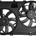 PartsFlow Engine Radiator Cooling Fan Assembly for 2007 2008 2009 2010 2011 2012 2013 2014 2015 Lincoln MKX for 2007-2014 Ford Edge 621-392