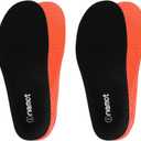 riemot 2 Pairs Fitness Running Insoles for Men Comfortable Arch Support Inserts Plantar Fasciitis Relief Insole Cushioning Athletic Gel Insert for Sneakers,Hiking Shoes Black US9/ EU42