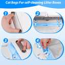 Litter Bags Compatible with Petcove,Durable Replacement Bags Compatible with Petcove Self Cleaning Box,18 x 16 Litter Bag Compatible with Petcove,4 Rolls