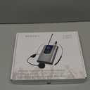 HOTEC UHF Wireless Headset Microphone/Lavalier Lapel Mic with Bodypack Transmitter and Mini Rechargeable Receiver 1/4" Output for Vlogging or Speech